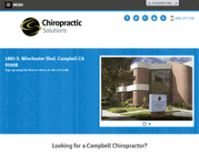 Tablet Screenshot of chiropracticsolutions.org
