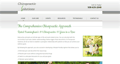 Desktop Screenshot of chiropracticsolutions.info
